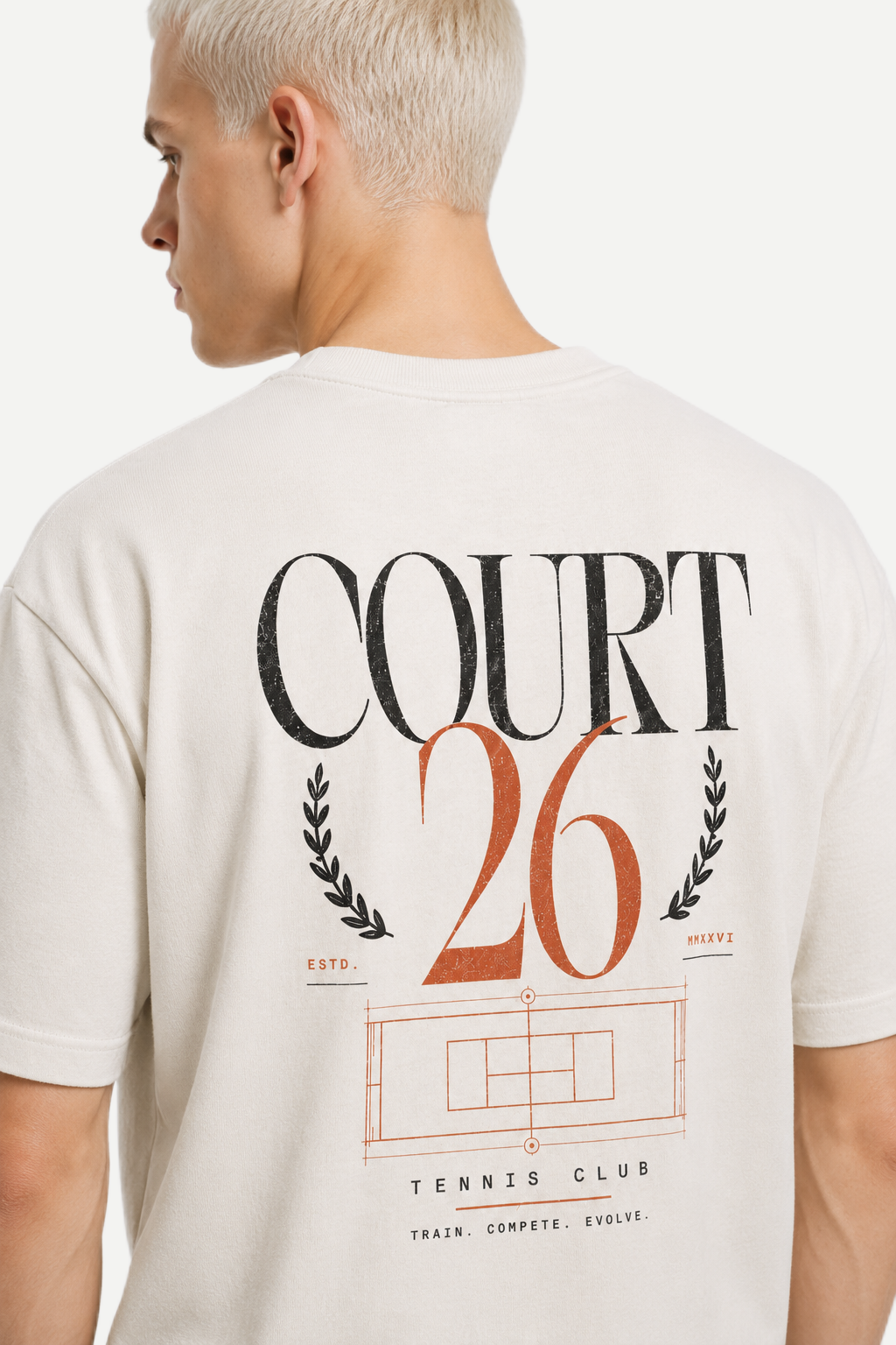 Camiseta Heavyweight Ultra Oversized Court 26