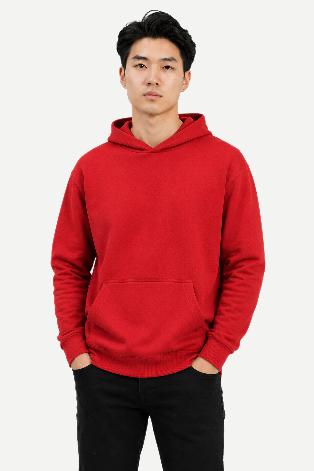 Blusa de Moletom Canguru Masculino com Capuz