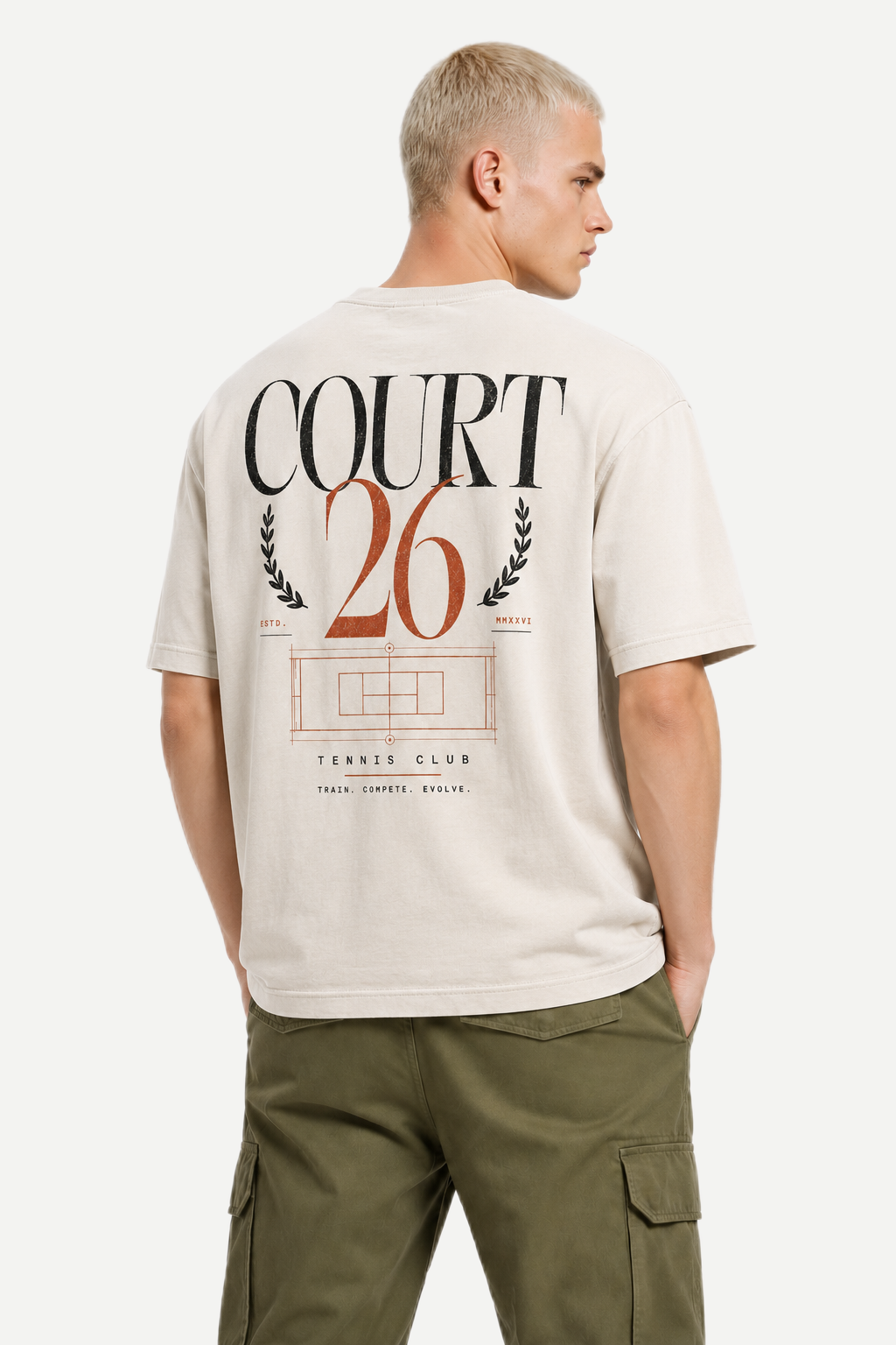 Camiseta Heavyweight Ultra Oversized Court 26