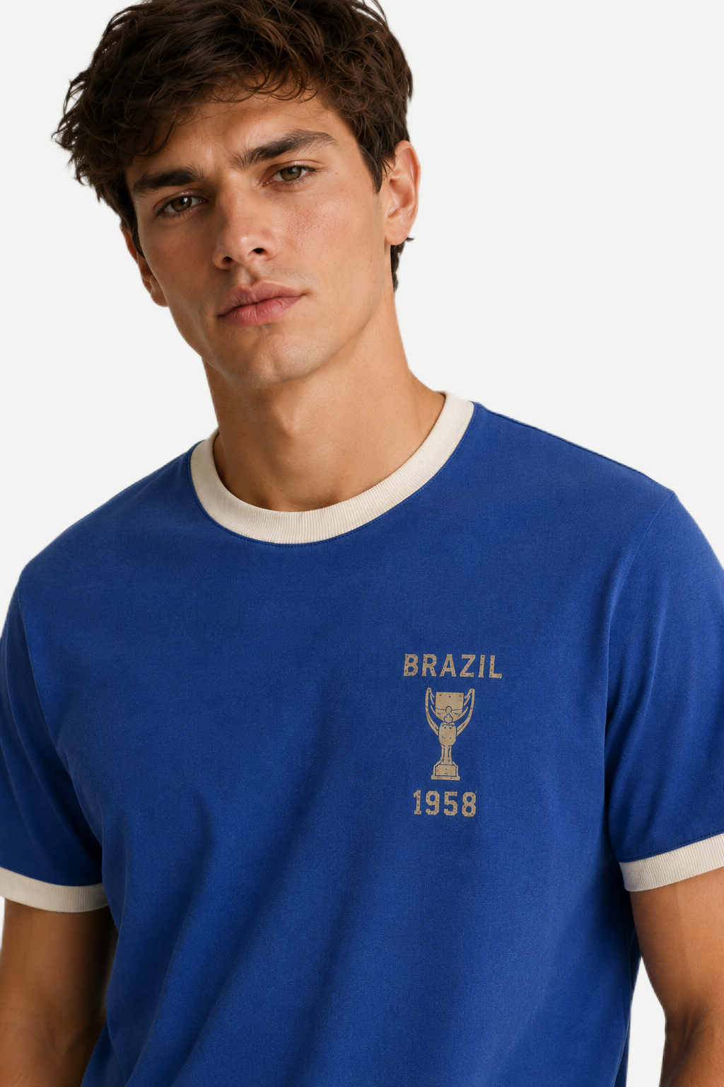 Camiseta Masculina Brasil Retro Legend 1958