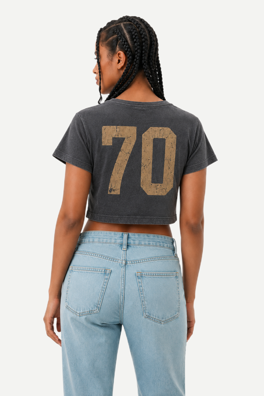 Camiseta Cropped Brasil Tri 1970