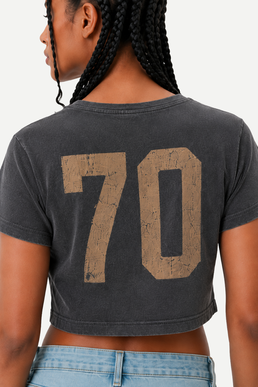 Camiseta Cropped Brasil Tri 1970