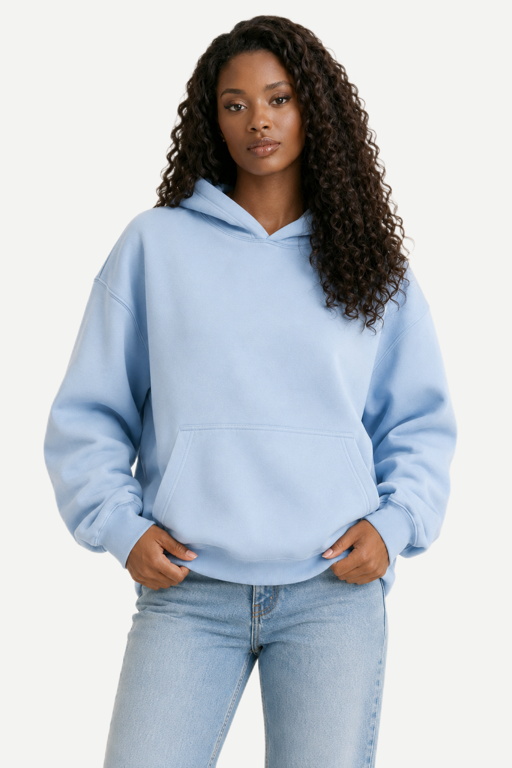 Blusa de Moletom Oversized Canguru Heavyweight Feminina