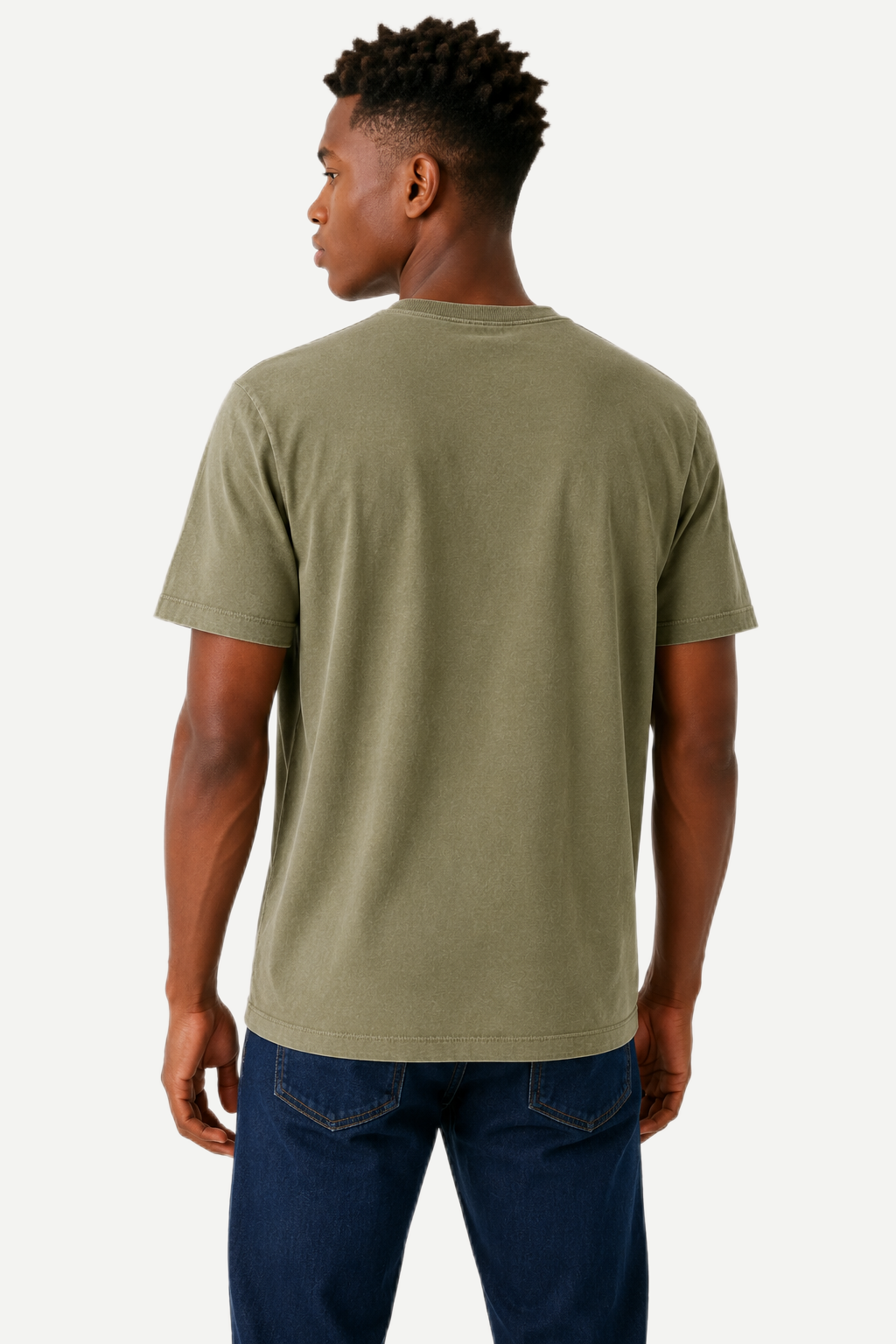 Camiseta Masculina Essencial Estonada de Manga Curta