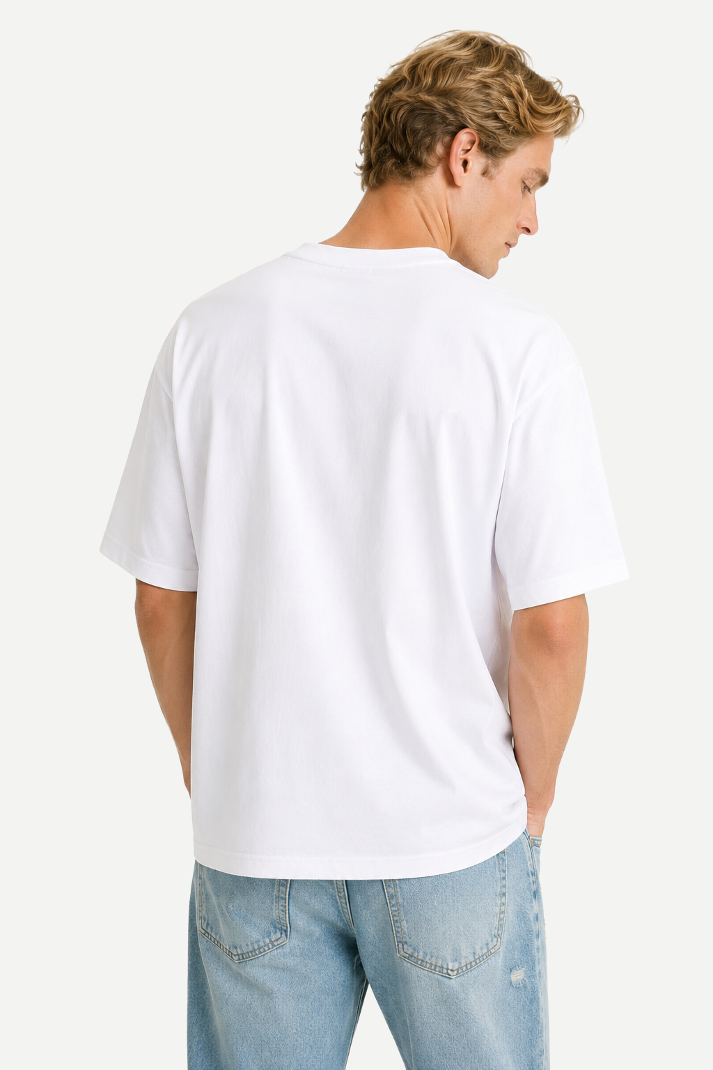 Camiseta Masculina Oversized em Tecido Encorpado