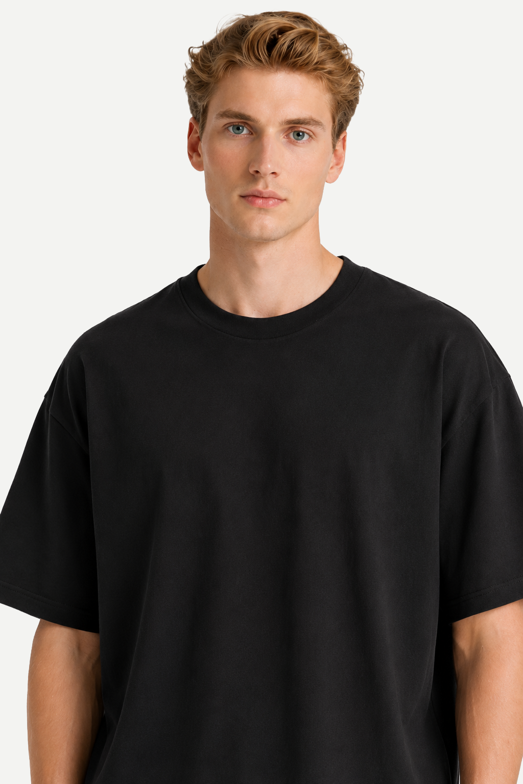 Camiseta Masculina Oversized em Tecido Encorpado