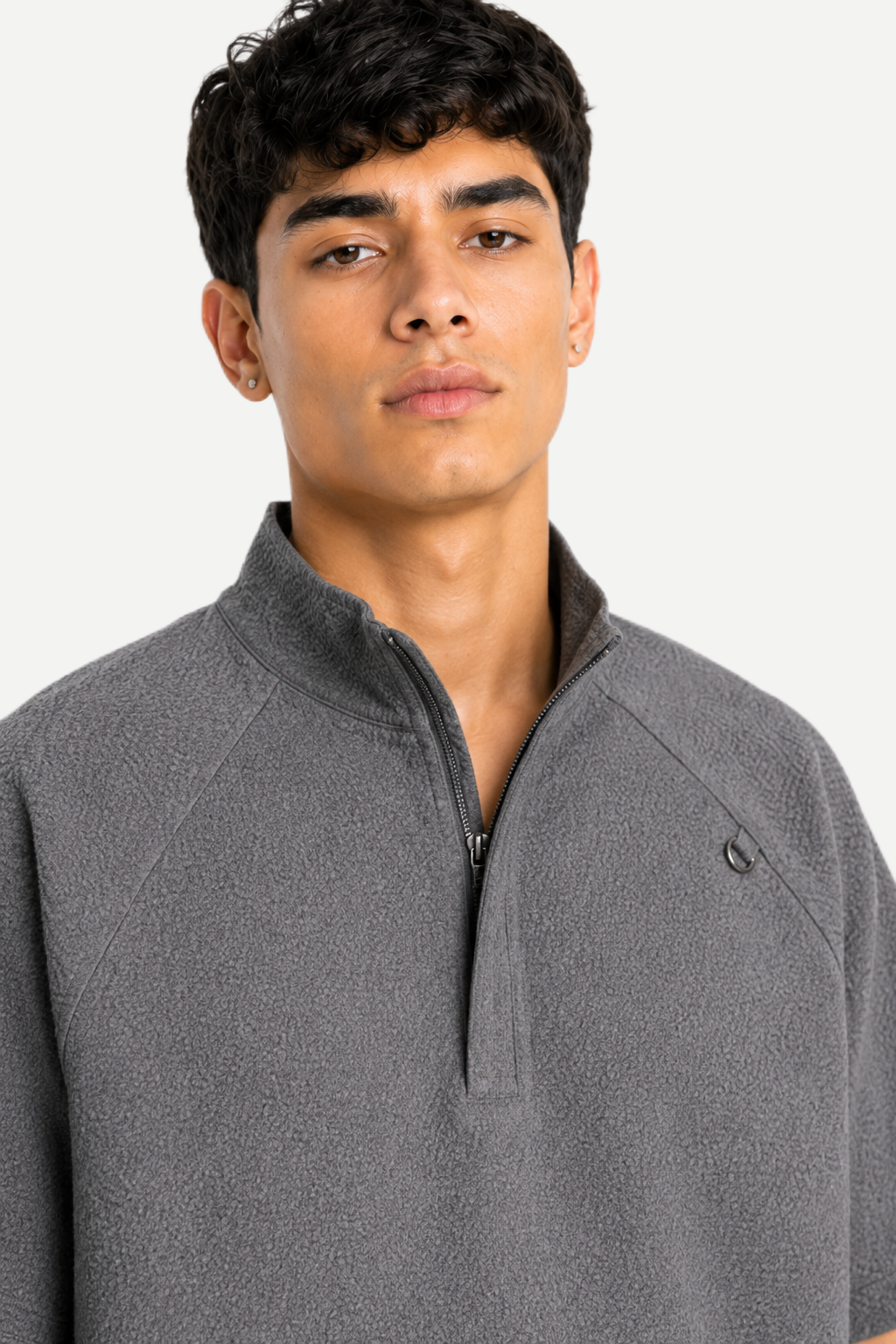 Camiseta Masculina Gola Alta Utilitária Corta-Vento