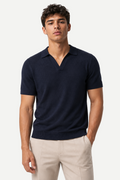 Camiseta Masculina de Tricô com Gola Johnny
