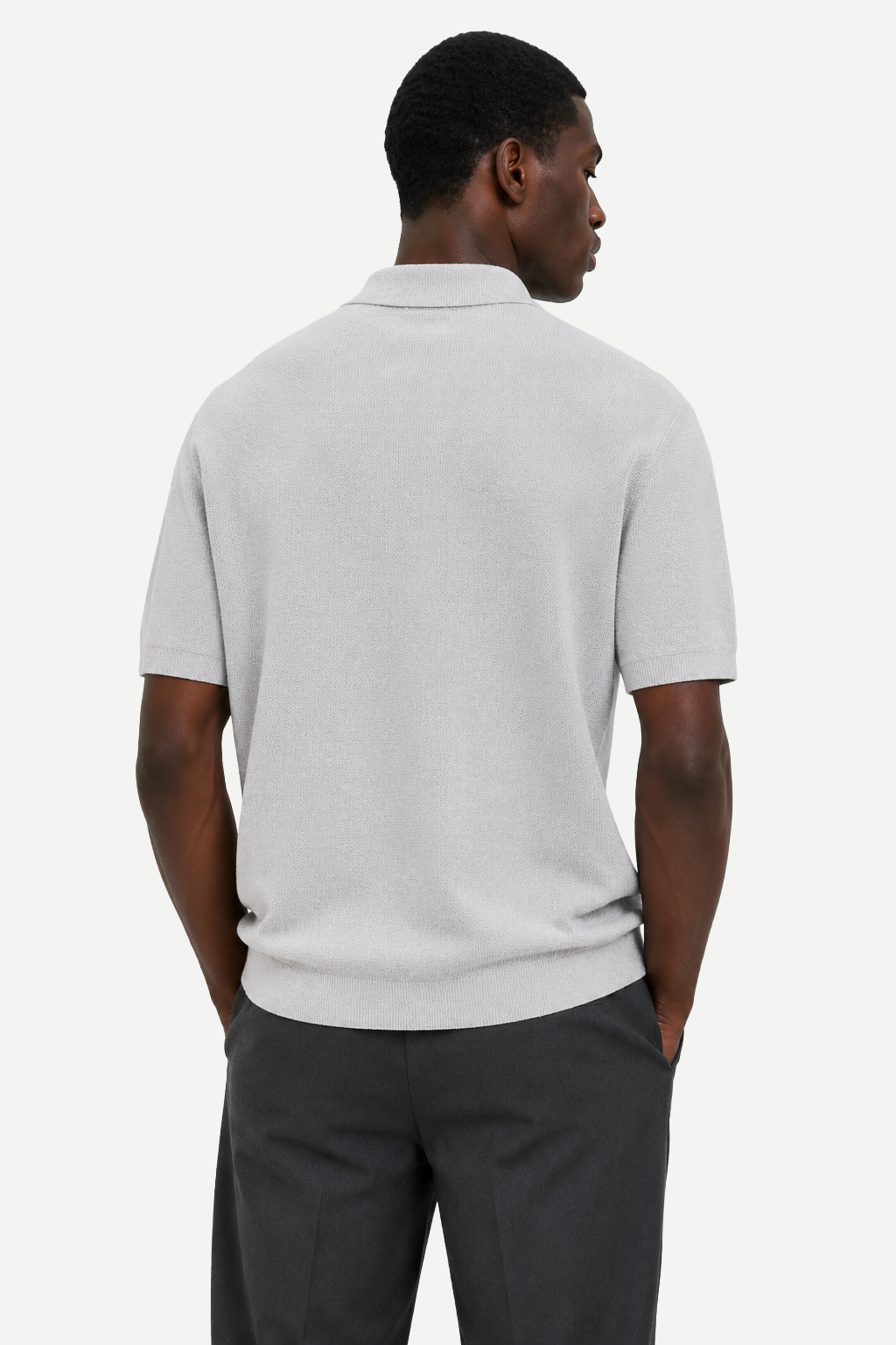 Camiseta Masculina de Tricô com Gola Johnny