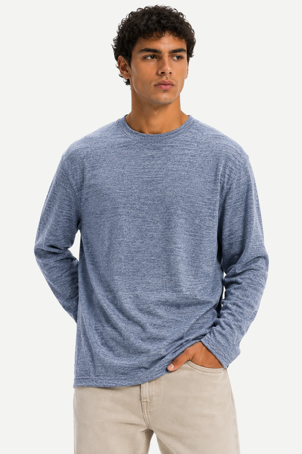 Camiseta Masculina Manga Longa Heavy Textured