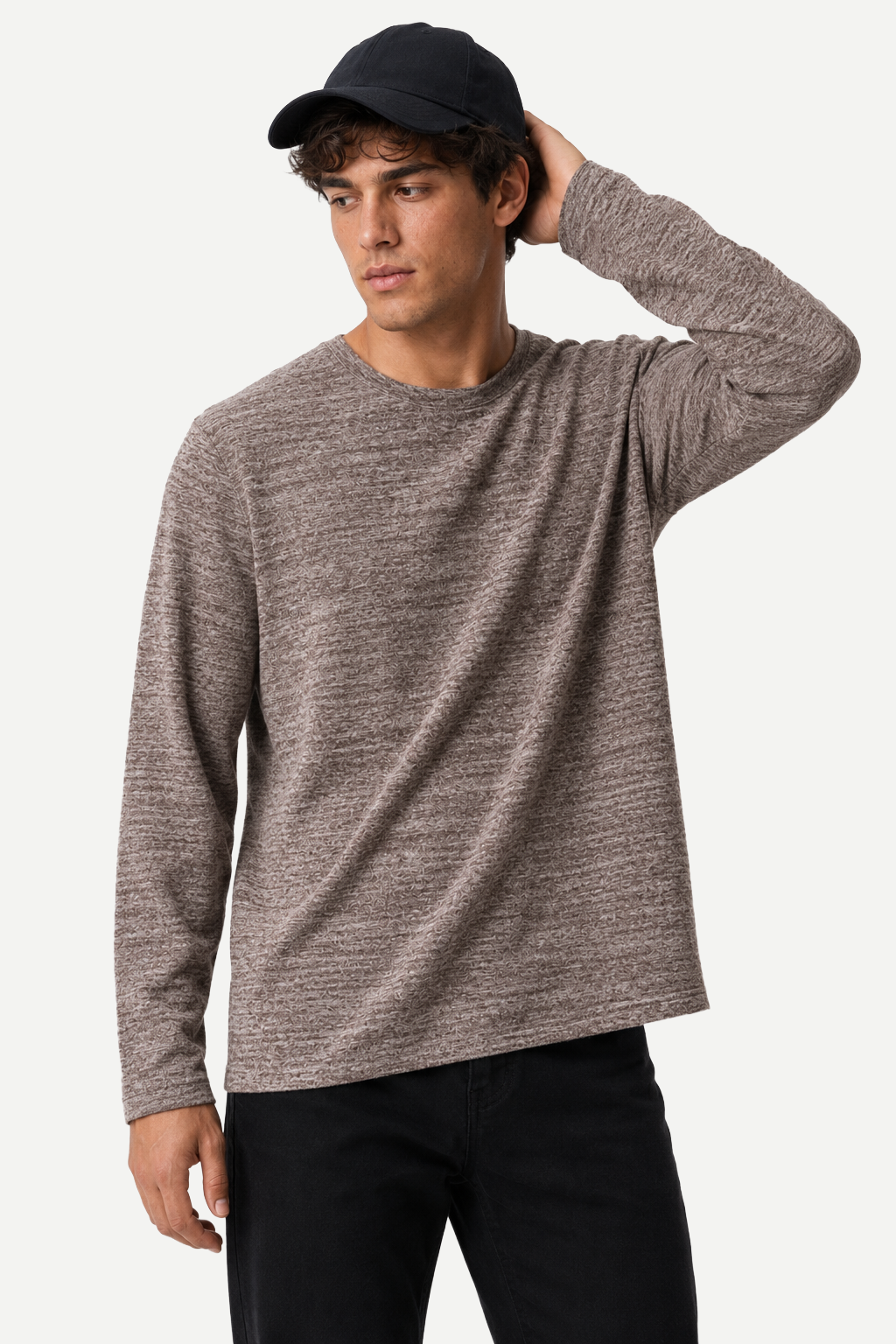 Camiseta Masculina Manga Longa Heavy Textured