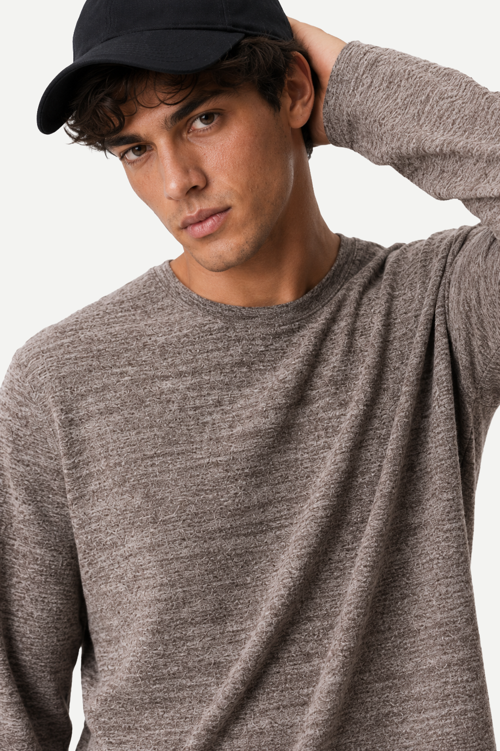 Camiseta Masculina Manga Longa Heavy Textured