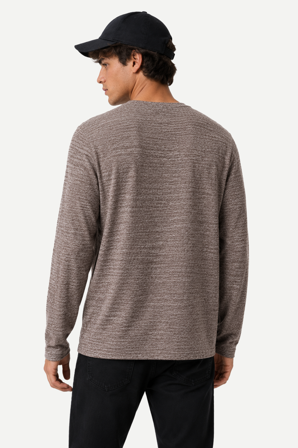 Camiseta Masculina Manga Longa Heavy Textured