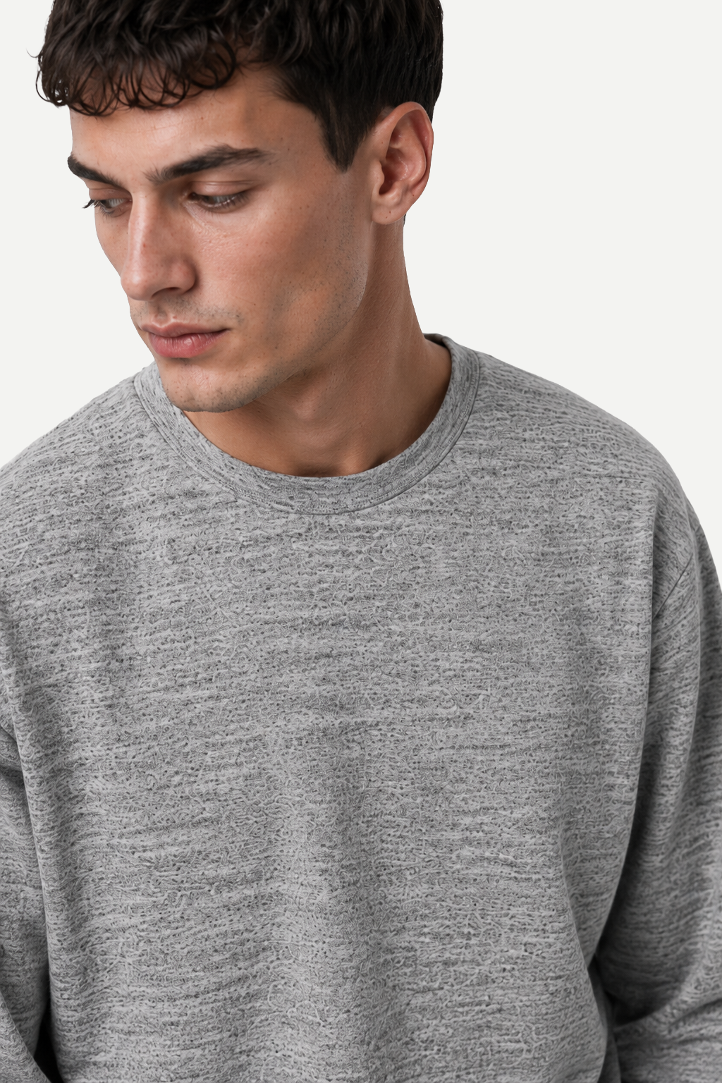 Camiseta Masculina Manga Longa Heavy Textured