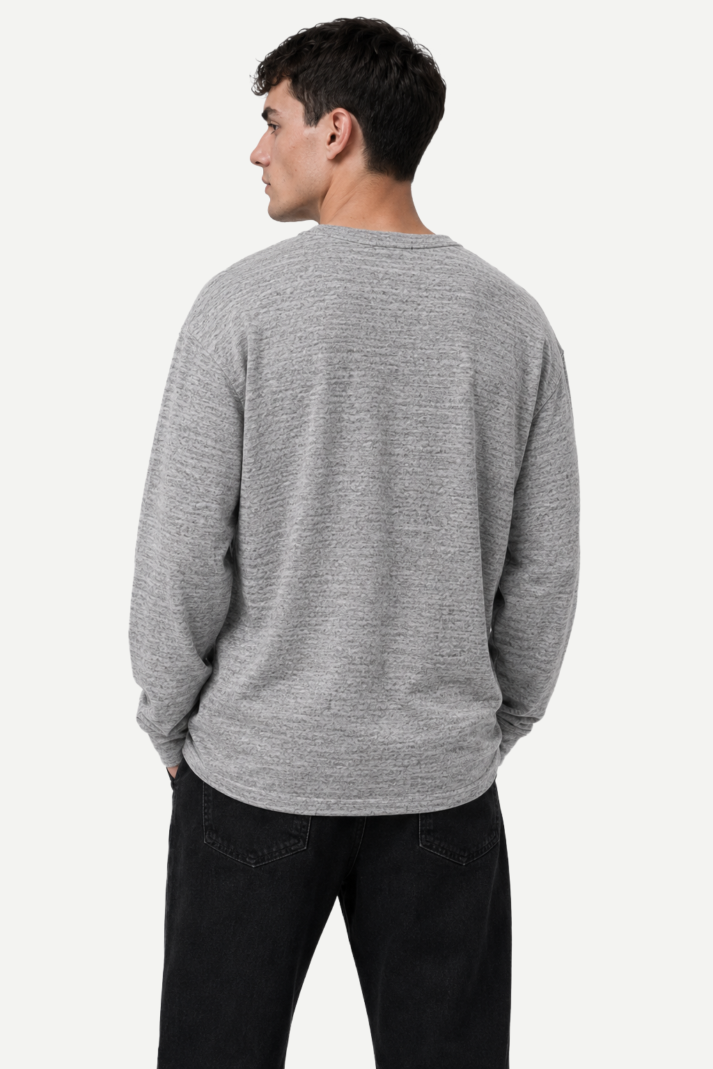 Camiseta Masculina Manga Longa Heavy Textured