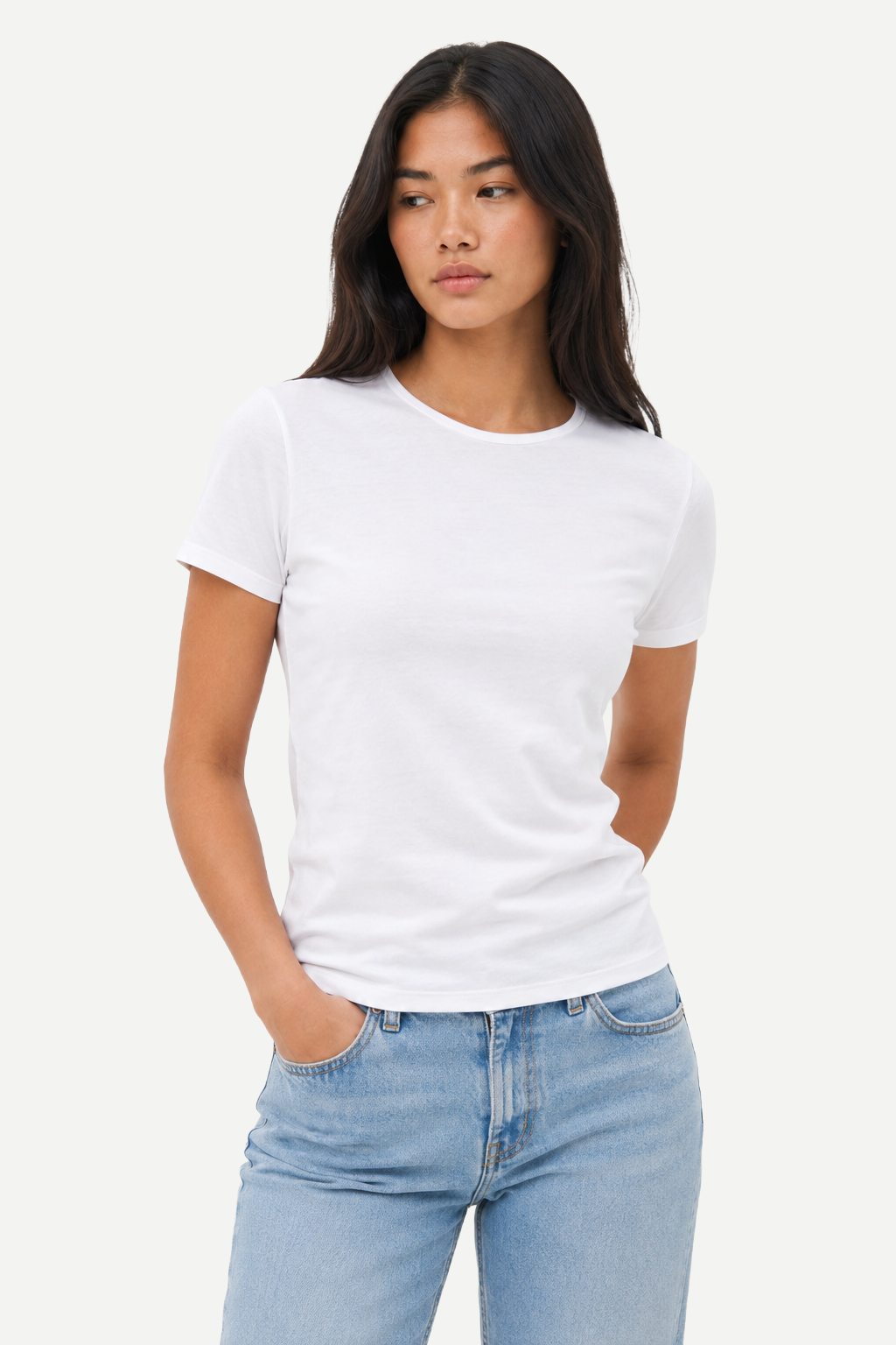 Camiseta Feminina Básica Comfort de Manga Curta