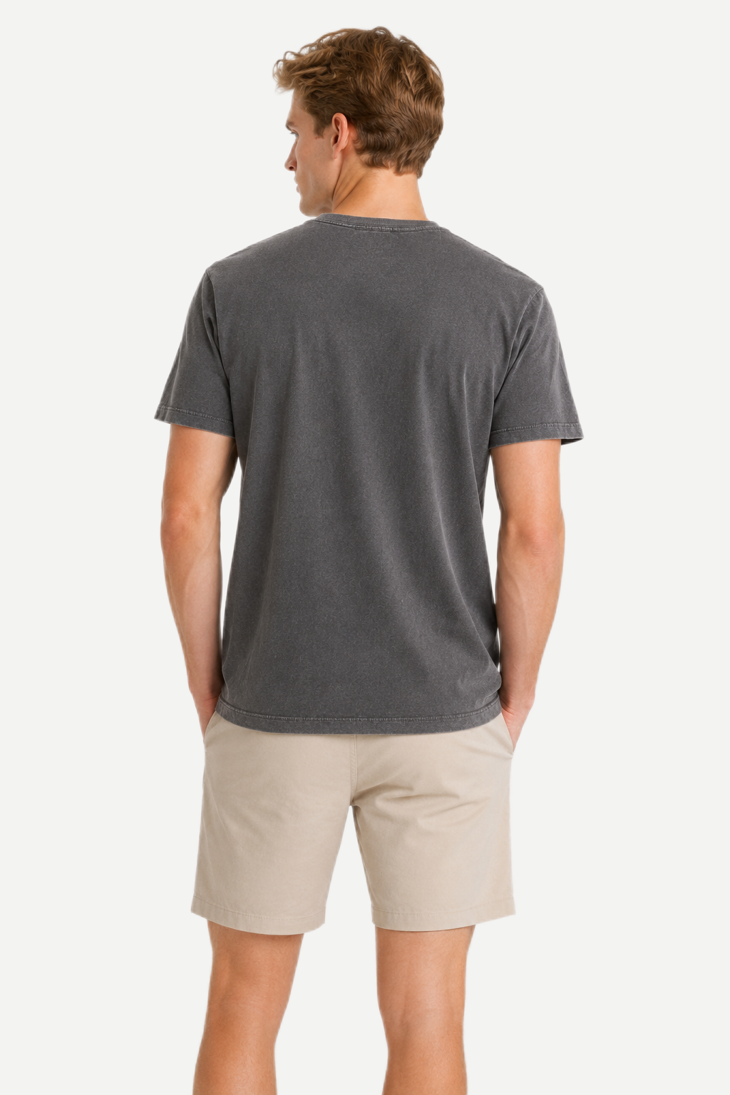 Camiseta Masculina Essencial Estonada de Manga Curta
