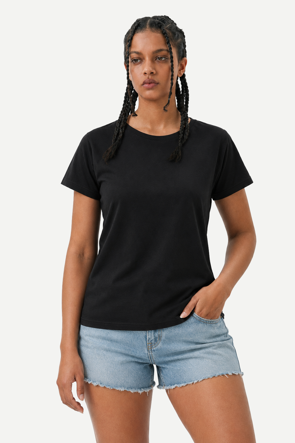 Camiseta Feminina Básica Comfort de Manga Curta