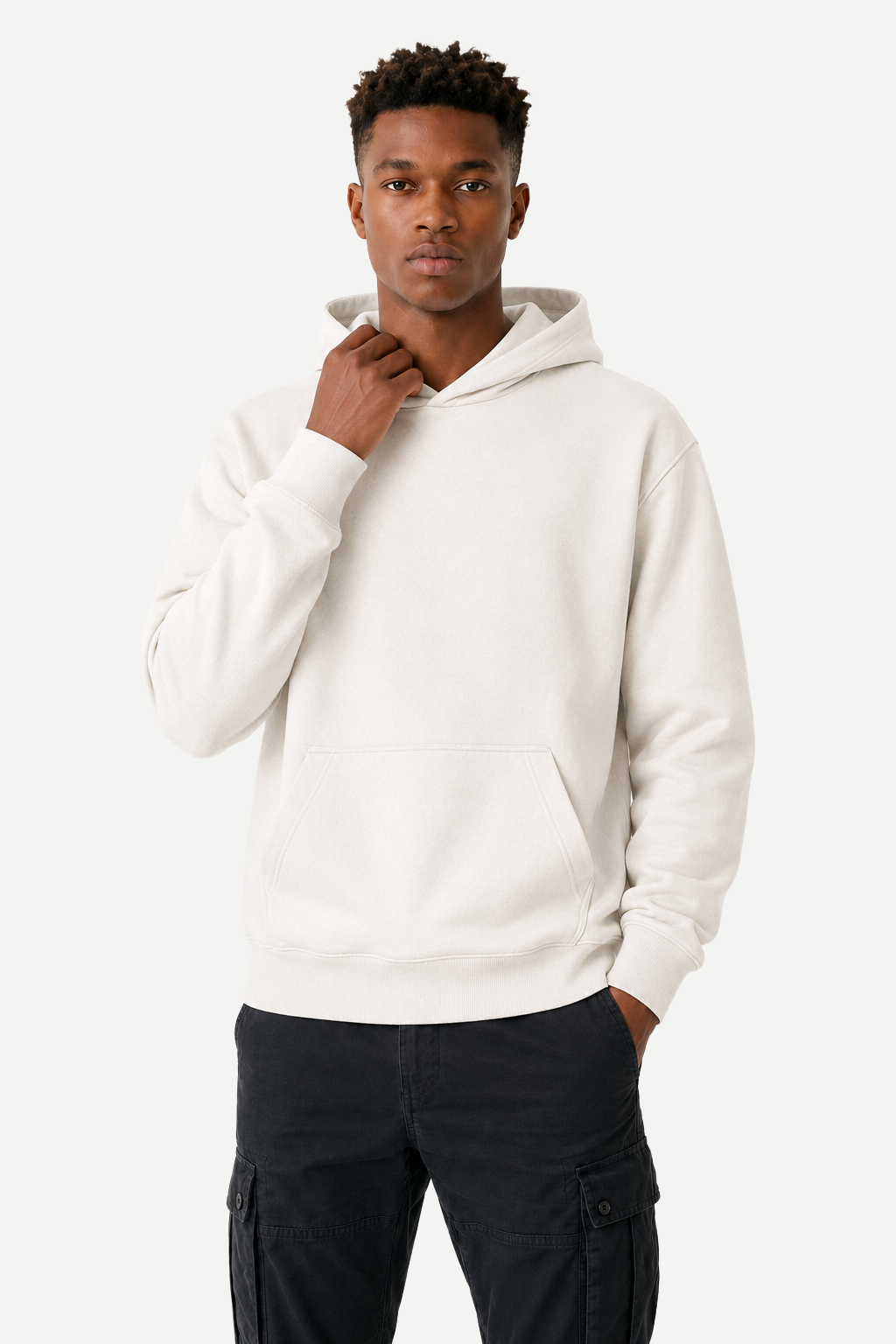 Blusa de Moletom Canguru Masculino com Capuz